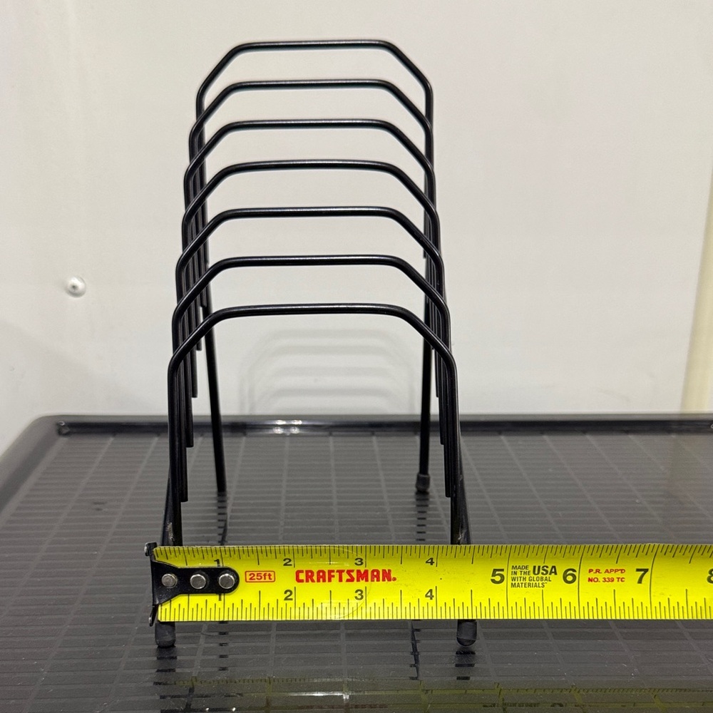 Black Metal File Organizer